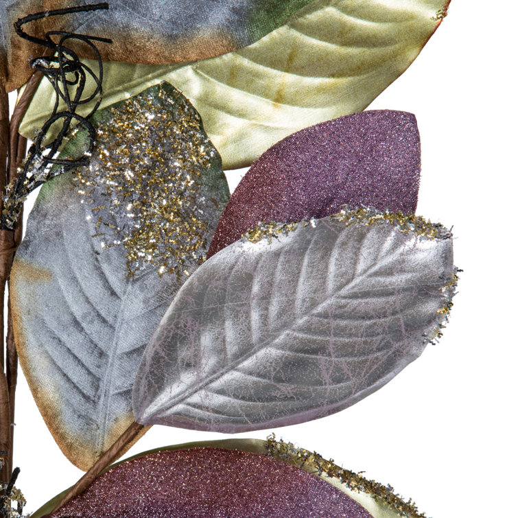 The Holiday Aisle?? Vickerman Plum Stone Magnolia Leaf Artificial Seri 8